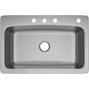 PROFLO Bealeton 32-15/16" Drop In Single Basin Stainless Steel Kitchen Sink Stainless Steel