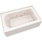 PROFLO Hillsboro Three Wall Alcove Acrylic Whirlpool Tub with Right Drain Biscuit