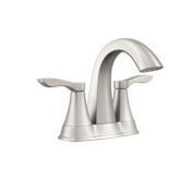 PROFLO Cassadore 1.2 GPM Centerset Bathroom Faucet with Pop-Up Drain Assembly Brushed Nickel