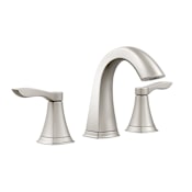 PROFLO Cassadore 1.2 GPM Widespread Bathroom Faucet with Pop-Up Drain Assembly Brushed Nickel