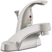 PROFLO 1.2 GPM Centerset Bathroom Faucet with Pop-Up Drain Assembly Brushed Nickel