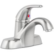 PROFLO 1.2 GPM Centerset Bathroom Faucet with Pop-Up Drain Assembly Brushed Nickel