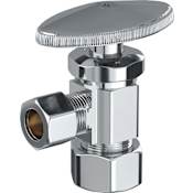 PROFLO 5/8" x 3/8" Angle Supply Stop Chrome