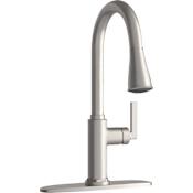 PROFLO Pixley 1.8 GPM Single Hole Pull Down Kitchen Faucet - Includes Escutcheon Brushed Nickel