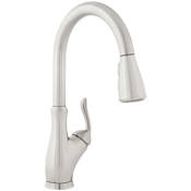 PROFLO Roystone 1.5 GPM Single Hole Pull Down Kitchen Faucet Brushed Nickel
