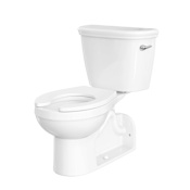 PROFLO 1600 Series 1 GPF Two-Piece Round Toilet with Right Hand Trip Lever and Rear Outlet White