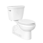 PROFLO 1600 Series 1 GPF Two-Piece Elongated Toilet with Left Hand Trip Lever and Rear Outlet White