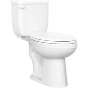 PROFLO Jerritt 1.0 GPF Comfort Height Elongated Two Piece Toilet in White with 12" Rough-In White