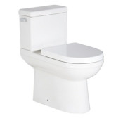 PROFLO Pyne 1.28 GPF Two-Piece Elongated Chair Height Toilet with Left Hand Lever - Seat Included White