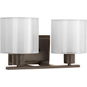 Progress Lighting Invite 2 Light 14.5"W Bathroom Vanity Light Antique Bronze