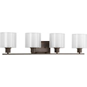Progress Lighting Invite 4 Light 32.5"W Bathroom Vanity Light Antique Bronze