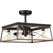Progress Lighting Briarwood 14" 3 Blade Indoor Ceiling Fan Antique Bronze