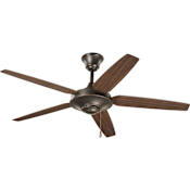 Progress Lighting Signature Plus 54" 5 Blade Indoor Ceiling Fan - Blades Included Antique Bronze