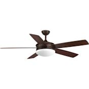 Progress Lighting Fresno 60" 5 Blade Integrated LED Indoor Ceiling Fan with Remote Control Antique Bronze