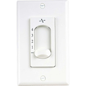Progress Lighting Universal (4) Speed Ceiling Fan Wall Control with Wall Plate Cover White