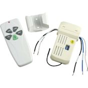 Progress Lighting 3-Speed Fan and Light Remote Control with Receiver White