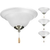 Progress Lighting Trinity Single Light 13-3/8" Wide Medium (E26) Ceiling Fan Light Kit Unfinished
