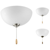 Progress Lighting Bravo Single Light 11" Wide Medium (E26) Ceiling Fan Light Kit Unfinished