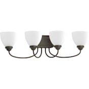 Progress Lighting Heart Four-Light Traditional Bathroom Fixture Antique Bronze