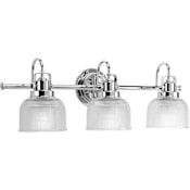 Progress Lighting Archie 3 Light 26" Wide Bathroom Vanity Light Chrome