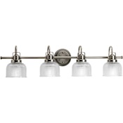 Progress Lighting Archie 4 Light 36" Wide Bathroom Vanity Light Antique Nickel