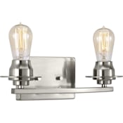 Progress Lighting Debut 2 Light 14-1/4" Wide Bathroom Vanity Light Brushed Nickel
