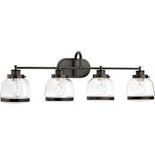 Progress Lighting Judson 4 Light 35-3/4" Wide Bathroom Vanity Light Antique Bronze