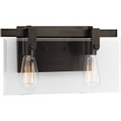 Progress Lighting Glayse 2 Light 14-7/8" Wide Bathroom Vanity Light Antique Bronze