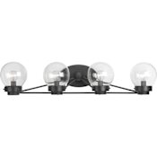 Progress Lighting Spatial 4 Light 31-1/8" Wide Bathroom Vanity Light Black