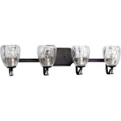 Progress Lighting Anjoux 4 Light 32" Wide Bathroom Vanity Light Antique Bronze