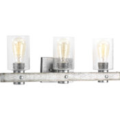 Progress Lighting Gulliver 3 Light 24" Wide Bathroom Vanity Light Galvanized Finish