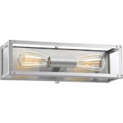 Progress Lighting Union Square 2 Light 16" Wide Bathroom Vanity Light Stainless Steel