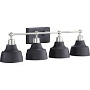Progress Lighting Bramlett 4 Light 33" Wide Bathroom Vanity Light Brushed Nickel