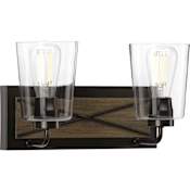 Progress Lighting Briarwood 2 Light 15" Wide Bathroom Vanity Light Antique Bronze