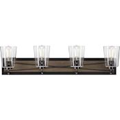 Progress Lighting Briarwood 4 Light 35" Wide Bathroom Vanity Light Antique Bronze