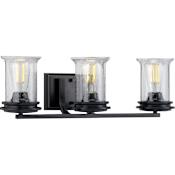 Progress Lighting Winslett 3 Light 24" Wide Bathroom Vanity Light Matte Black