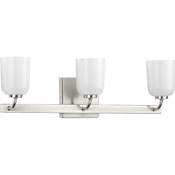 Progress Lighting Moore 3 Light 22" Wide Bathroom Vanity Light Brushed Nickel