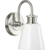 Progress Lighting Ashford 10" Tall Bathroom Sconce Brushed Nickel