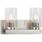 Progress Lighting Goodwin 2 Light 13" Wide Bathroom Vanity Light Brushed Nickel