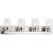 Progress Lighting Goodwin 4 Light 29" Wide Bathroom Vanity Light Brushed Nickel