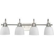 Progress Lighting Preston 4 Light 31" Wide Vanity Light Brushed Nickel
