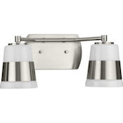 Progress Lighting Haven 2 Light 7" Wide Vanity Light Brushed Nickel
