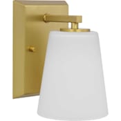 Progress Lighting Vertex 8" Tall Bathroom Sconce Brushed Gold