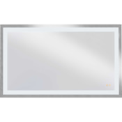 Progress Lighting Captarent LED 60" W x 36" H Transitional Rectangular Framed Bathroom Wall Mirror White