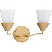 Progress Lighting Pinellas 2 Light 15" Wide Vanity Light Soft Gold