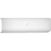 Progress Lighting Channel Glass Series Two-Light Bath Bar with White Bent Glass Shade White