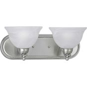 Progress Lighting Avalon Two Light Bathroom Vanity Light Brushed Nickel