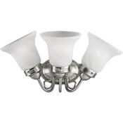 Progress Lighting Bedford Three Light Bathroom Vanity Light Brushed Nickel