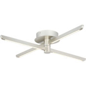 Progress Lighting Pivot LED 4 Light 25" Wide LED Semi-flush Ceiling Fixture Burnished Nickel