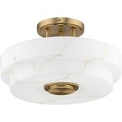 Progress Lighting Tosca 3 Light 18" Wide Semi-Flush Ceiling Fixture Brushed Bronze